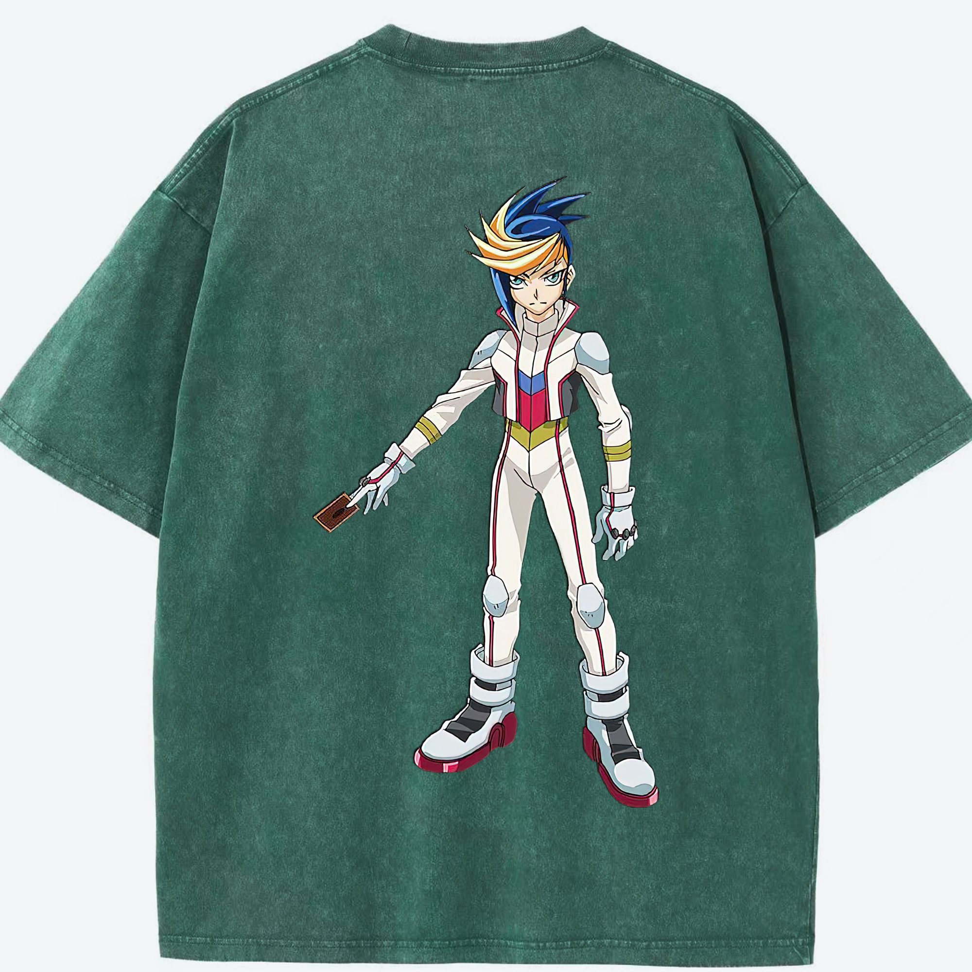（画像用） 遊☆戯☆王 Yu-Gi-Oh! 綿100% ヴィンテージ風 半袖Tシャツ（背面プリント）
